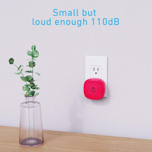 SECRUI Wireless Doorbells for Home, Classrooms, Apartments, Businesses, etc. Easy to Use, Adjustable Volume, 58 Chimes, Colorful LED, Waterproof, ...