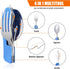 HIKENTURE Camping Utensils 2 Pack,4-in-1 Stainless Steel Spoon, Fork, Knife, and Bottle Opener Combo - Lightweight and Portable Travel Eating Silv...