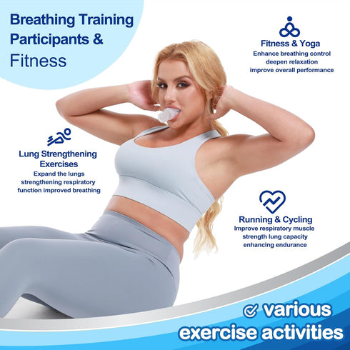 Lung Trainer | Breathing Trainer for Lung Strength | Adjustable Resistance Lung Exerciser for Respiratory Muscle Training | Boost Endurance Perfor...