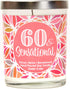 60 & Sensational, 60th Birthday Gifts for Women, Happy 60th Birthday Candle, Unique Birthday Gifts for Friends, Female, Cool 60th Birthday Gifts f...