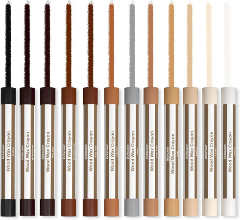 Wood Filler Sticks,12colors Wood Wax Crayons for Repairing Scratches, Scuffs, Cracks, and Nail Holes on Wood Furniture, Floors, Cabinets, Tables, ...