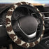 SuperKaKa Brown Cow Print Steering Wheel Cover,Cute Auto Anti-Slip Breathable Cow-Pattern Covers Protector Universal Car Interior Accessories for ...