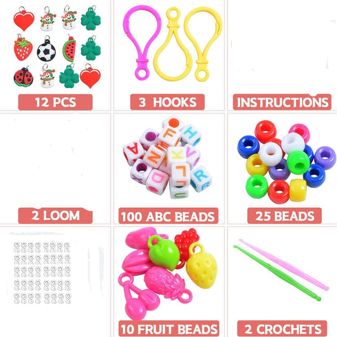Yestrong 2000+Rubber Band Bracelet Kit, Loom Bracelet Making Kit, Rubber Bands Refill Loom Set, Rubber Bands for Bracelets Making Kit...