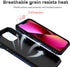 for iPhone 13 Mini Case with Camera Lens Cover HD Screen Protector, Dual Layer Military Grade Drop Protection Magnetic Ring Holder Kickstand Prote...