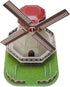 Creative 3D Puzzle Paper Model Holland Windmill DIY Fun & Educational Toys World Great Architecture Series, 45 Pcs...