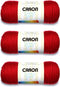 Caron Simply Soft Harvest Red Yarn - 3 Pack of 170g/6oz - Acrylic - 4 Medium (Worsted) - 315 Yards - Knitting, Crocheting & Crafts......