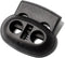 DYZD Plastic Cord Locks Spring Toggle Stopper Double Hole Cord Locks for Drawstring,Clothing, Shoelaces, Backpack, Lanyard(20PCS,Black)...