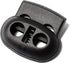 DYZD Plastic Cord Locks Spring Toggle Stopper Double Hole Cord Locks for Drawstring,Clothing, Shoelaces, Backpack, Lanyard(20PCS,Black)...