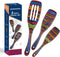 Spurtle Set, Wooden Utensils for Cooking, WOSPONFAN Kitchen Utensils Set, Pakkawood Kitchen Cooking Utensils Set, Apartment Essentials Wood Servin...