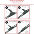 26"+22" Silicone Windshield Wiper Blades Replacement for Honda Odyssey 2020-2011/Toyota Venza 2014-2009/RAM ProMaster 2020-2014 OEM Quality All We...