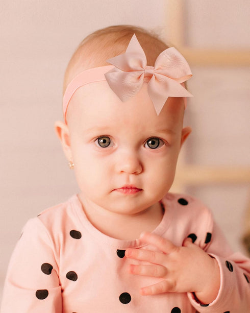 jollybows 40pcs Baby Girls Hair Bows Headbands Grosgrain Ribbon Hair Band Accessories for Infants Newborn Toddler (4In)...