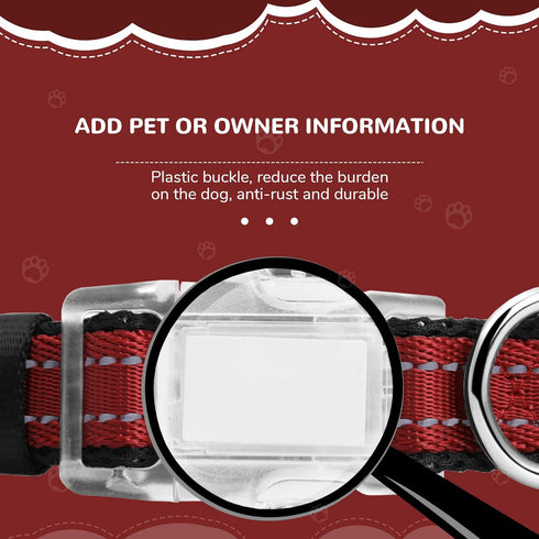 Reflective Dog Collar and Leash Set for Small Dogs, 4 FT/5 FT Dog Leash, Handle with an O-ring, Adjustable Mesh Padded Small Dog Collar with Quick...
