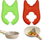 2pcs Silicone Pot Holders, Adjustable Kitchen Silicone Spoon Rest Suitable for Placing Spoons and Spatulas After Cooking in a Steamer Utensil Rest...