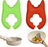 2pcs Silicone Pot Holders, Adjustable Kitchen Silicone Spoon Rest Suitable for Placing Spoons and Spatulas After Cooking in a Steamer Utensil Rest...
