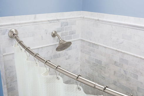 Moen SR2100BN Shower Curtain Rolling Rings, Pack of 12, Brushed Nickel...