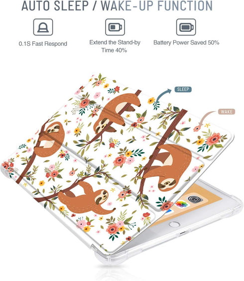 Egoing iPad Case 9.7 2018 2017 iPad Cover 9.7 inch iPad Air Case Soft TPU Leather Adjustable Viewing Folio Stand 9.7 inch iPad Air 2 Smart Cover w...