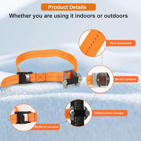 Canopy Weights Set Fits All Canopy Poles up to 1 inch Wide and Removal to Secure Tents, Canopies, and Umbrellas at Outdoor Events (Orange)...