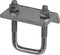 Channel to Beam Strut Clamp with U-Bolt - Silver Galvanized...