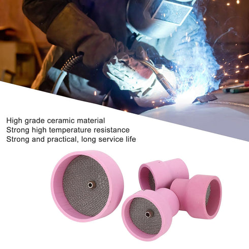 TIG Welding Cup, Ceramic Welding Cup Ceramic TIG Cup Kit Set 12# 14# 16# 24# 2.4mm Center Hole Inner Dia for Welding Equipment...