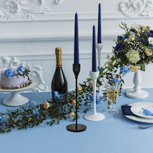Candle Stick Holders Set of 3, Metal Taper Candle Stands Set Modern Elegant Decorative for Dinning Fireplace Wedding Party - Black...
