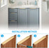 6 Pack Finger Pulls for Cabinets?200mm / 7.87" Length Hidden Door Handle, Brass Edge Pull Finger Edge Pull for Cabinet Handles Drawers Pull Hardwa...