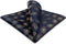 S&W SHLAX&WING Pocket Squares for Men Dark Blue Brown Paisley...