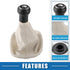 5 Speed Manual Transmission Shift Knob Gear Shifter for Volkswagen Passat B5 Ab 1996-2000 Plastic Black Beige...