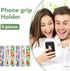6 Pieces Phone Strap Grip Holder Finger Cell Phone Grip Telescopic Phone Finger Strap Stand Universal Finger Kickstand for Most Smartphones (Bloss...