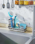 Consumest Sponge Holder for Kitchen Sink, Sink Caddy Kitchen Sink Organizer with Removable Drip Tray for Countertop Dish Soap Holder Dispenser Bru...