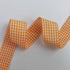 Micomon Orange Gingham Plaid Checked Ribbon 25 Yard Each Roll 100% Polyester (1", Orange)...