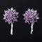 2 Pcs Sliver Rhinestone Buttons Crystal Embellishments for Clothing Jewelry Making DIY Decoration Bottons for Sewing Crafts Wedding Bridal (Purple...