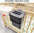 Kitchen Compost Bin for Countertop, Hanging Small Trash Can with Lid Under Sink for Kitchen Bathroom, Mountable Compost Bucket, Black...