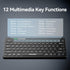 TECKNET 2.4G Wireless Keyboard, Small Wireless Keyboard with Media Hotkeys Compact Keyboard with Media Hotkeys for Computer Laptop, PC, Windows, M...