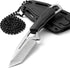 Neck Knife Mini, Small Tanto Neck Knife with Sheath and Necklace, Fulltang Outdoor Mini Knife, Black...