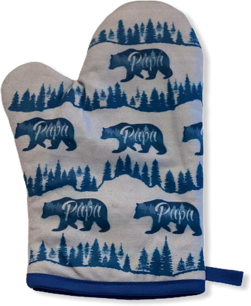 Papa Bear Funny Fathers Day Cooking Forest Graphic Novelty Kitchen Accessories Funny Graphic Kitchenwear Dad Joke Cool Animal Novelty Cookware Pap...