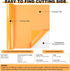 CAREGY Iron on Heat Transfer Vinyl Roll HTV (12''x5',Light Orange)...