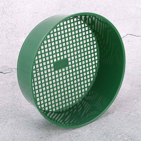 4pcs Mesh Garden Sieve, Round Sifting Plastic Mesh Filter Soil Sieves, Gardening Tool for Garden Yard, for Compost Soil Stone Mesh Gardening Tool...