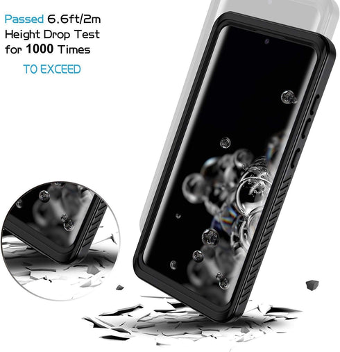Lanhiem for Samsung Galaxy S20 Ultra Case, IP68 Waterproof Dustproof Case with Built-in Screen Protector, Heavy Duty Full Body Protective Phone Co...