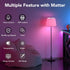 PARTPHONER Matter Smart LED Light Bulb Work with Google Home/Alexa/Apple Home/SmartThings/Siri, A19 E26 800LM Color Changing Light Bulb with Music...