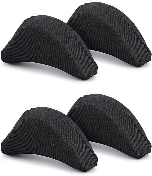 Sibba 4 Pieces Toe Filler Inserts Unisex Breathable Soft Big Toe Plug Forefoot Pad Shoe Filler for High Heel Foot Pain Relief for Women Girls (Bla...