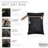 Parker Baby Cloth Diaper Wet Dry Bag - Waterproof Reusable Bag with Mesh Organizer and Zippered Pocket | Stylish, Machine-Washable, Convenient Han...
