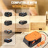 Upgraded 18V Battery Adapter for Ridgid AEG 18V Hyper Battery Adapter All-in-one Design of The Fuse and Switch Power Tool Battery Converter Kit 14...