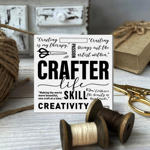 Crafting Gifts for Women Sewing Gifts for Women Mom Sewing Lovers Sewers Crafter Quilter Rustic Home Sewing Room Craft Room Quilting Table Decor W...