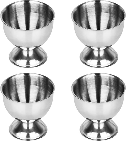 Egg Cup, Anwenk Egg Tray Stainless Steel Soft Boiled Egg Cups Holder Stand Dishwasher Safe (4 Packs)...