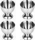 Egg Cup, Anwenk Egg Tray Stainless Steel Soft Boiled Egg Cups Holder Stand Dishwasher Safe (4 Packs)...