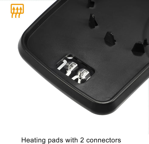 X AUTOHAUX Car Left Rearview Heated Signal Mirror Glass for Chevy Silverado Avalanche Suburban for GMC Sierra 1500 2500 2003-2006...