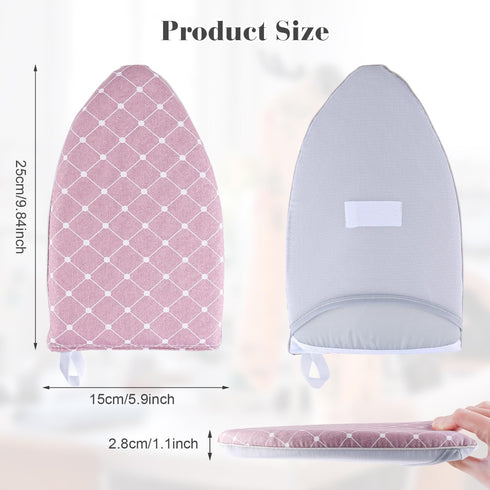4 Pcs Steamer Ironing Glove Handheld Mini Ironing Board Heat Resistant Waterproof Ironing Mitt with Finger Loop for Clothes Steamers Protective Ga...