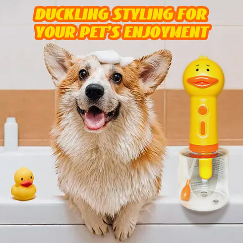 Dog Shampoo Frother,Pet Bath Brush - Deep Cleaning Foam Machine with 350ml Capacity, Dog Soap Dispenser and Shampoo Sprayer, 1200mAh Ultra Long St...