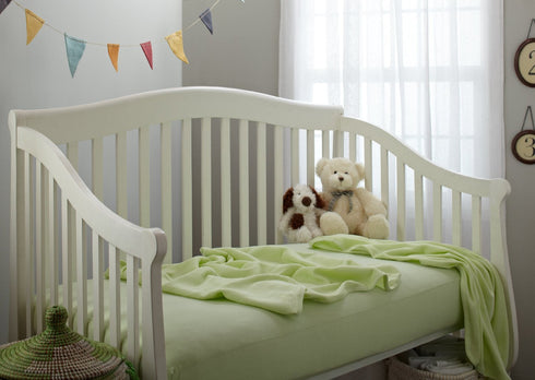 American Baby Company Supreme 100% Natural Cotton Fitted Crib Sheet 52" x 28", Enhanced Thickness for Soft, Breathable & Hypoallergenic Jersey Com...