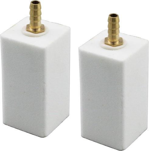 MY MIRONEY 2.95" Air Stone Bar 2-Pack Bubble Stones White Bubbler for Aquarium Fish Tank...